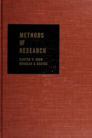 Methods of research by Carter Victor Good