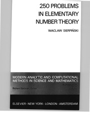 Cover of: 250 problems in elementary number theory
