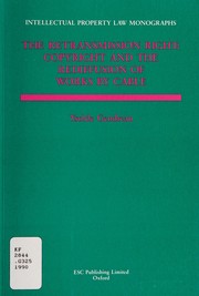 Cover of: The retransmission right: copyright and the rediffusion of works by cable