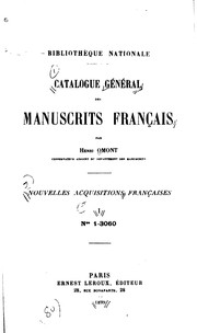 Cover of: Catalogue général des manuscrits françaises