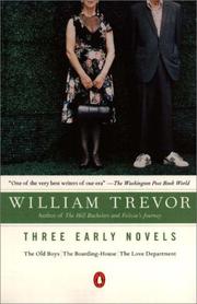 Cover of: Three early novels