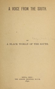 Cover of: A voice from the South