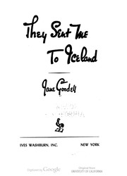 Cover of: They sent me to Iceland