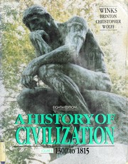 Cover of: History of Civilization: 1300 To 1815/Vol. B