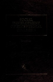 Cover of: Social development of exceptional children