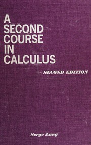 Cover of: A second course in calculus. by Serge Lang