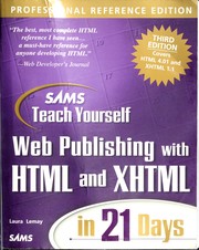 Cover of: Sams teach yourself Web publishing with HTML and XHTML in 21 days. by Laura Lemay