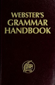 Cover of: Webster's grammar handbook by J Radcliffe