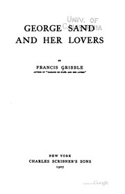 Cover of: George Sand and her lovers