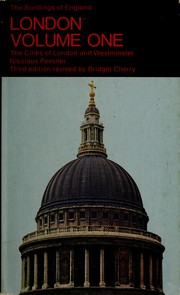 Cover of: London I by Nikolaus Pevsner