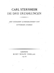 Cover of: Die drei Erzählungen