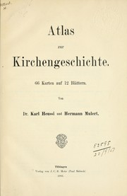 Cover of: Atlas zur Kirchengeschichte.