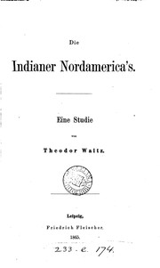 Cover of: Die Indianer Nordamerica's