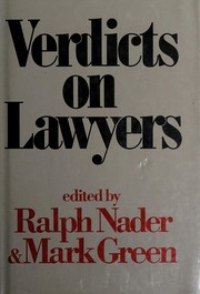 Cover of: Verdicts on lawyers