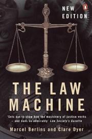 Law Machine by Marcel Berlins, Clare Dyer