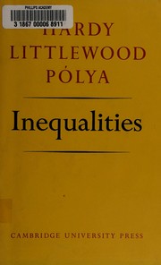 Inequalities by G. H. Hardy, John E. Littlewood, George Pólya