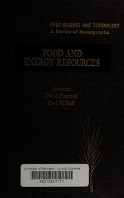 Cover of: Food and energy resources
