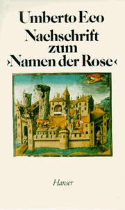Cover of: Nachschrift zum Namen der Rose. by Umberto Eco