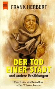 Cover of: Der Tod einer Stadt. Gesammelte Erzählungen.