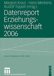 Cover of: Datenreport Erziehungswissenschaft 2006