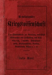 Revolutionäre Kriegswissenschaft by Johann Joseph Most