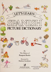 Cover of: Let's learn Spanish picture dictionary
