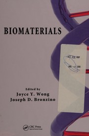 Biomaterials by Joyce Y. Wong, Joseph D. Bronzino