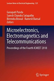 Cover of: Microelectronics, Electromagnetics and Telecommunications: Proceedings of the Fourth ICMEET 2018
