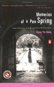 Cover of: Memories of a Pure Spring