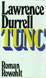 Cover of: Tunc: a novel.