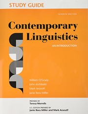 Cover of: Study Guide for Contemporary Linguistics