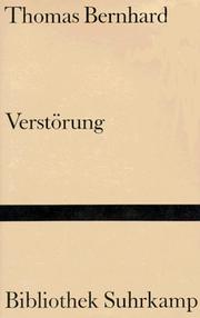 Cover of: Verstorung