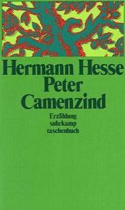 Cover of: Peter Camenzind: Erzählung.