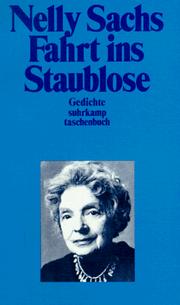 Cover of: Fahrt ins Staublose: Gedichte