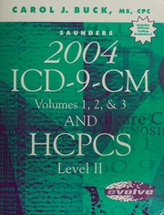 Cover of: Saunders 2004 Icd-9-Cm, Volumes 1,2, and 3 and Hcpcs Level II