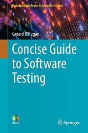 Cover of: Concise Guide to Software Testing