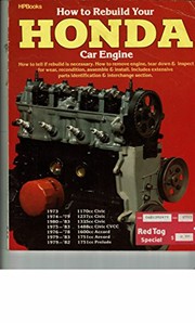 Cover of: How to rebuild your Honda car engine by Tom Wilson