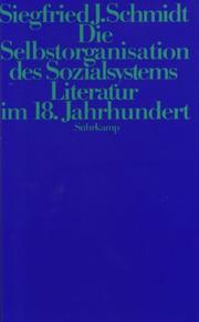 Cover of: Die Selbstorganisation des Sozialsystems Literatur im 18. Jahrhundert