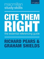 Cite them right by Graham Shields