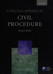 A practical approach to civil procedure by Stuart Sime