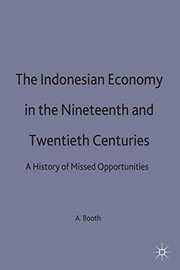 The Indonesian Economy in the Nineteenth and Twentieth Centuries by A. Booth