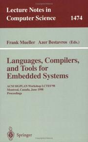 Languages, compilers, and tools for embedded systems : ACM SIGPLAN Workshop LCTES'98, Montreal, Canada, June 19-20, 1998 : proceedings