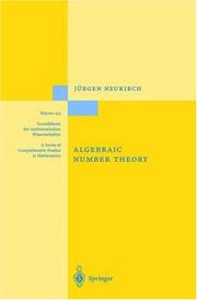 Cover of: Algebraic number theory by Jürgen Neukirch