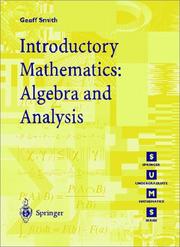 Introductory mathematics : algebra and analysis