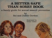 Cover of: A better safe than sorry book