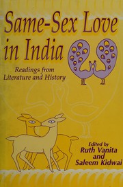 Cover of: Same-sex love in India by edited by Ruth Vanita and Saleem Kidwai