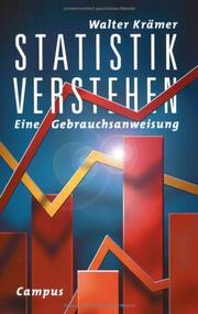 Cover of: Statistik verstehen. Eine Gebrauchsanweisung.