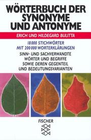 Cover of: Worterbuch Der Synonyme Und Antonyme