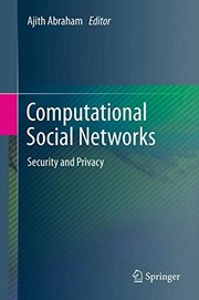 Cover of: Computational Social Networks: Security and Privacy