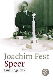 Cover of: Albert Speer. Eine Biographie.